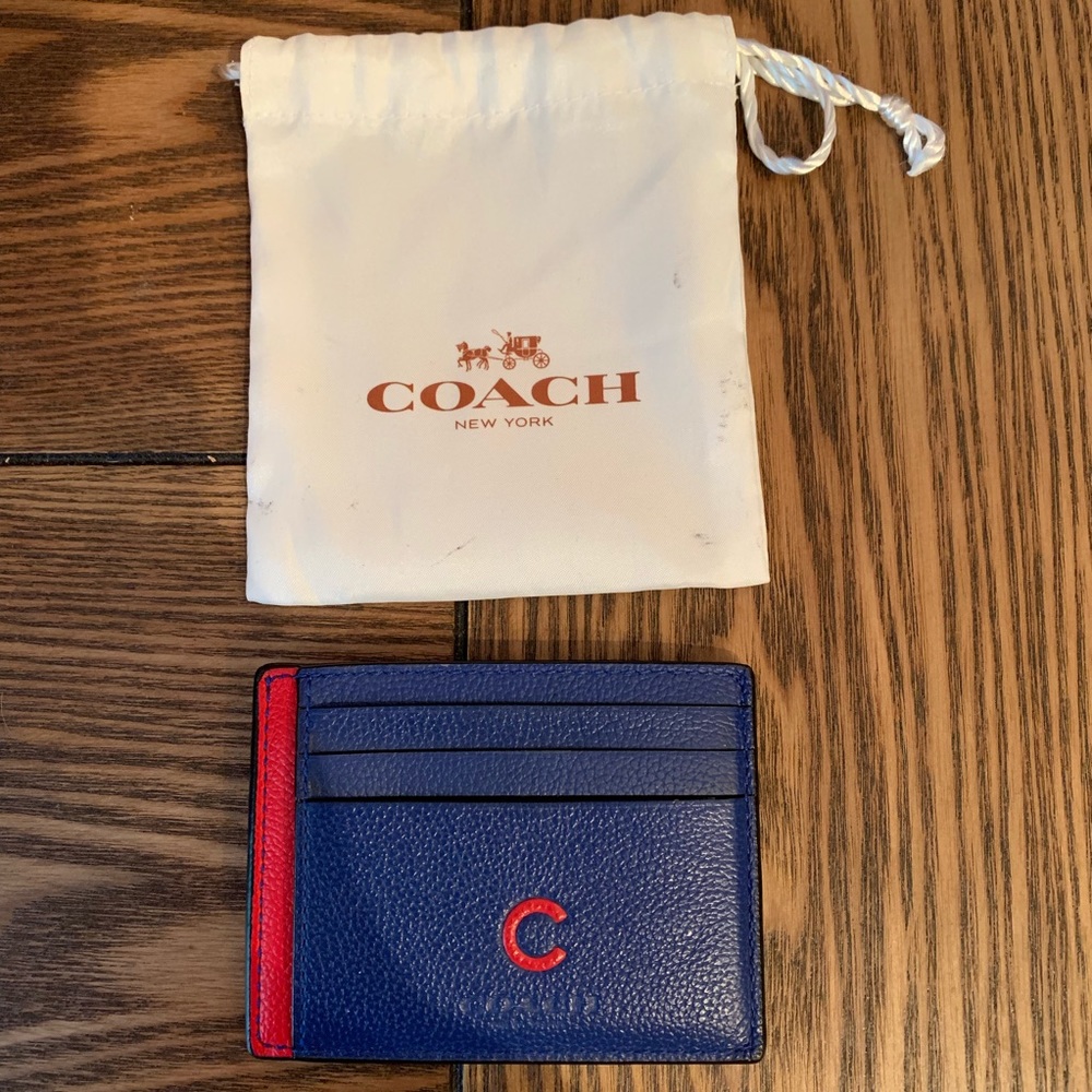 Coach Chicago Cubs card holder